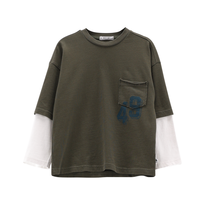 T-shirt effetto doppio strato ragazzo