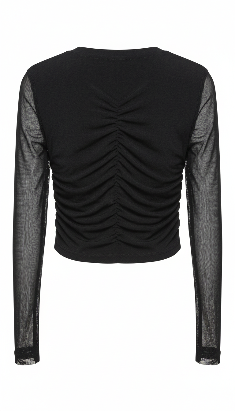 Naice maglia cropped in lycra ragazza