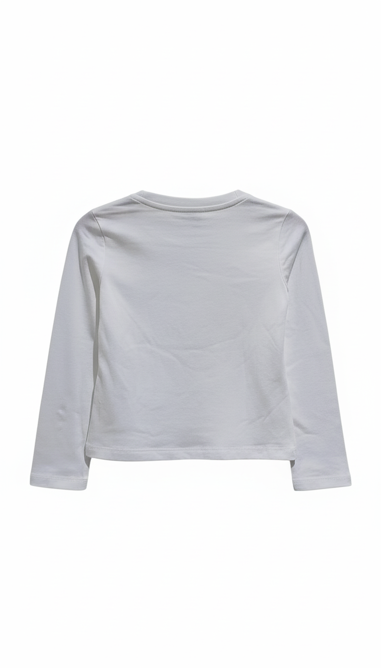 Naice maglia girocollo con orsetto e strass bambina