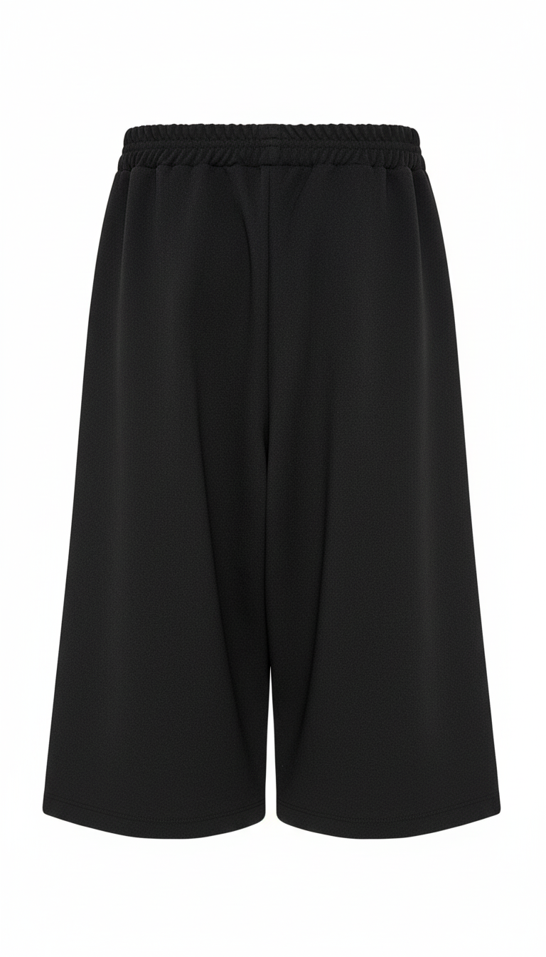 Naice pantapalazzo nero in punto Milano con elastico in vita bambina