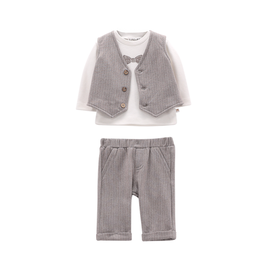 Completo elegante 3 pezzi per neonato