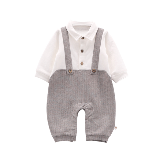 Tutina in felpa stretch invernale per neonato