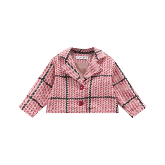 Cardigan in felpa stretch neonata