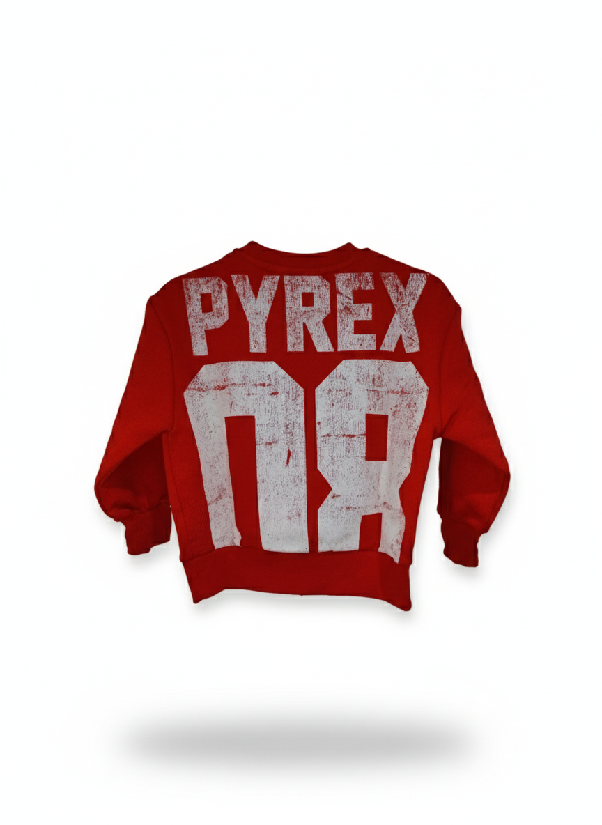 Pyrex felpa con stampa fronte e retro neonato e bambino