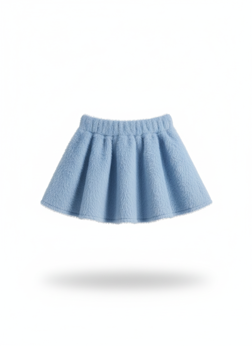 Shop art completo baby Teddy in morbido tessuto composto da felpa con cappuccio e gonnina neonata