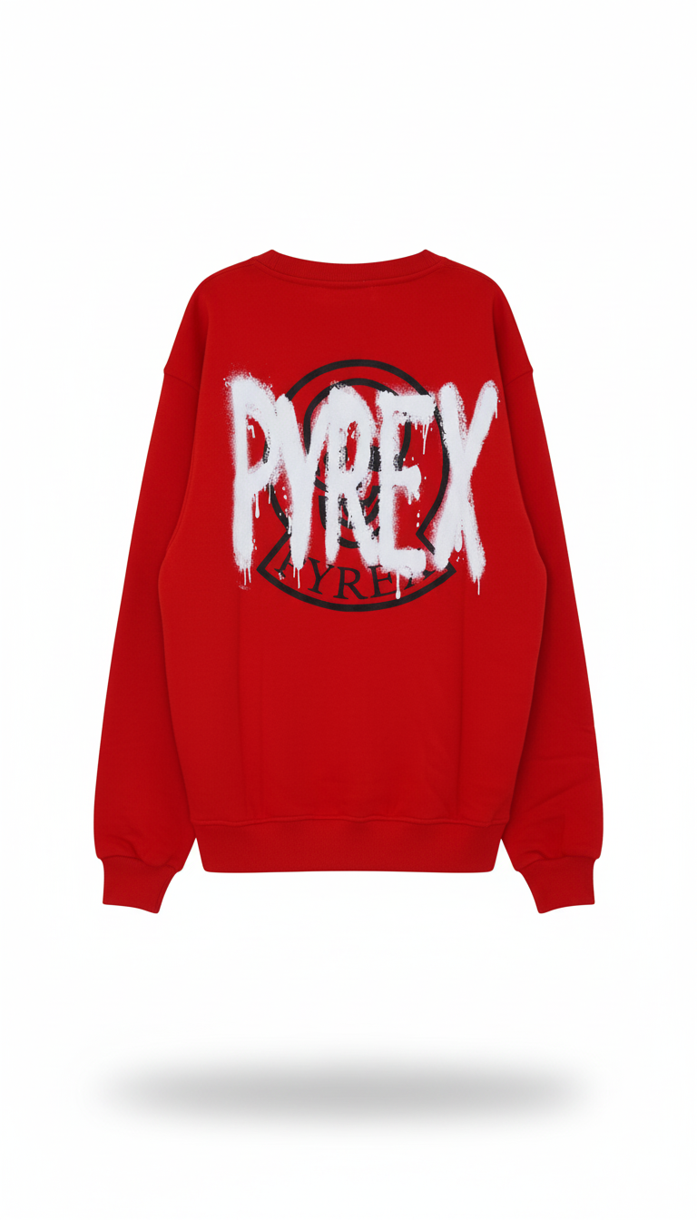 Pyrex felpa con stampa fronte retro ragazzo