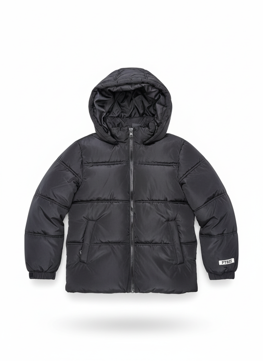 Pyrex Piumino Unisex Junior – Cappuccio Staccabile, Maniche Antivento e Stampa Tono su Tono